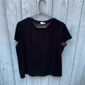 Gap velvet top